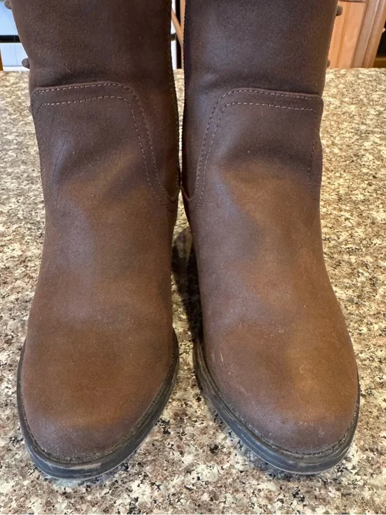 Kohl's Brown Lace-Up Knee-High Women's Boots - Picture 5 of 6